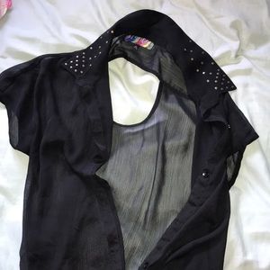 Thin Black Cardigan